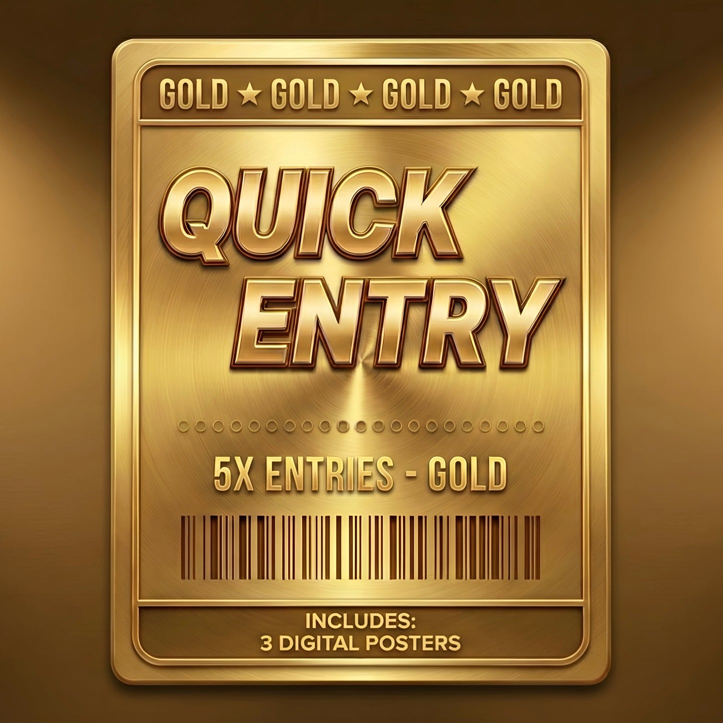 Gold - 3 Digital Posters