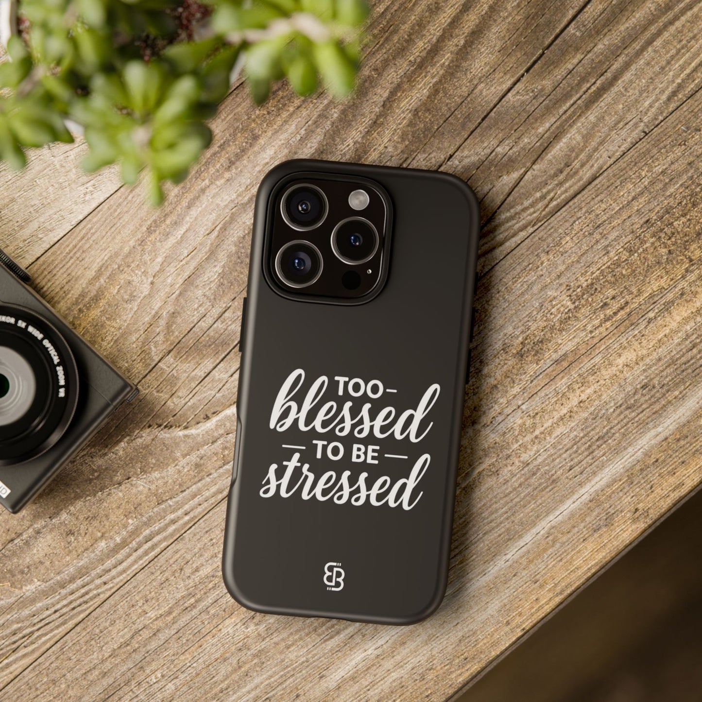 "Too Blessed" iPhone Case