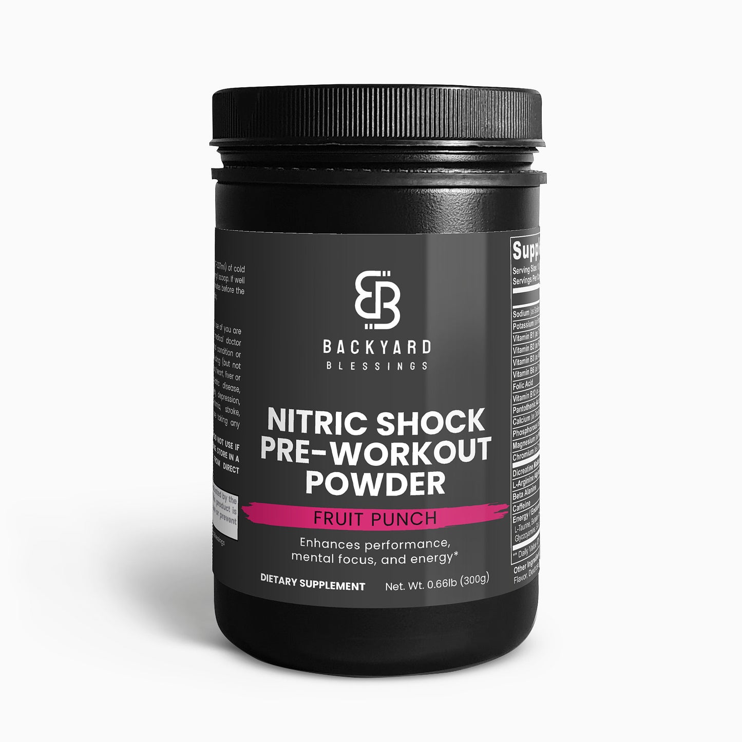 Nitric Shock Pre-Workout Powder (Fruit Punch)