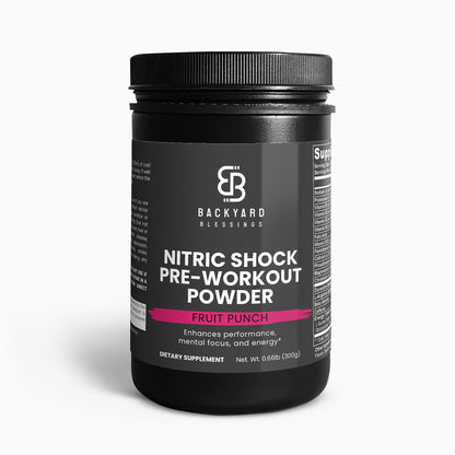 Nitric Shock Pre-Workout Powder (Fruit Punch)