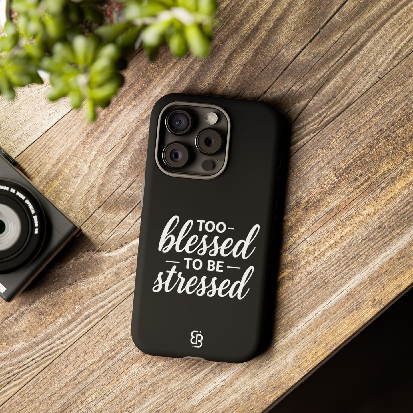 "Too Blessed" iPhone Case