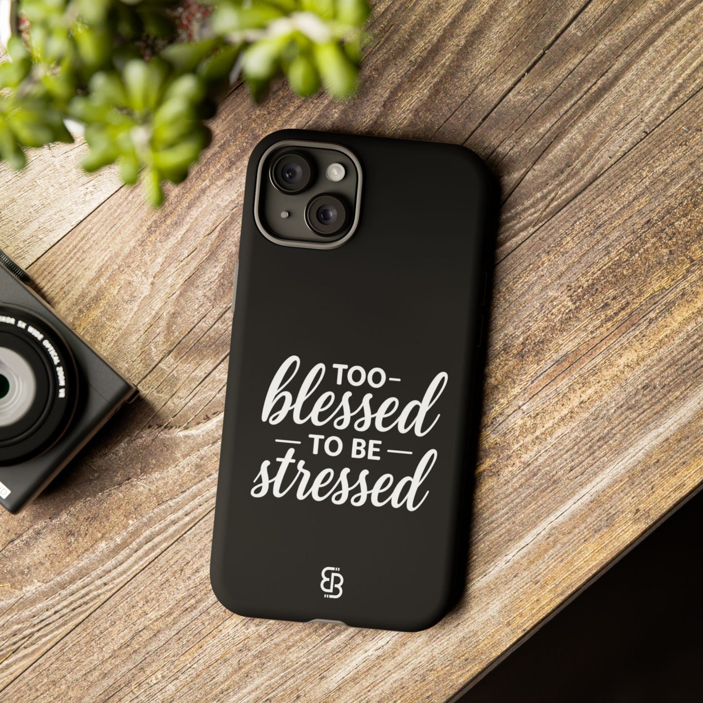 "Too Blessed" iPhone Case