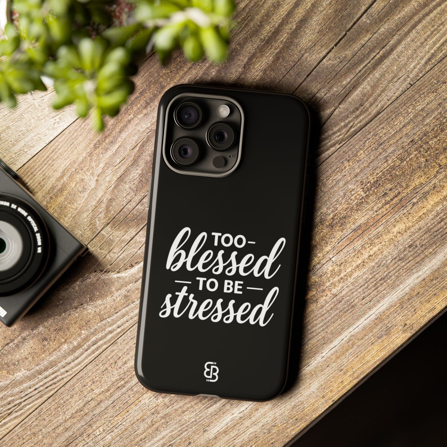 "Too Blessed" iPhone Case