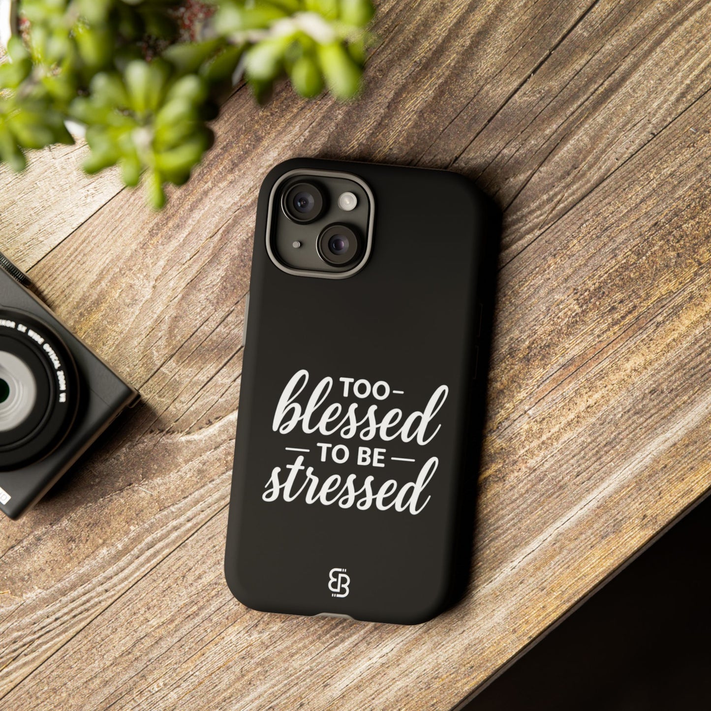 "Too Blessed" iPhone Case
