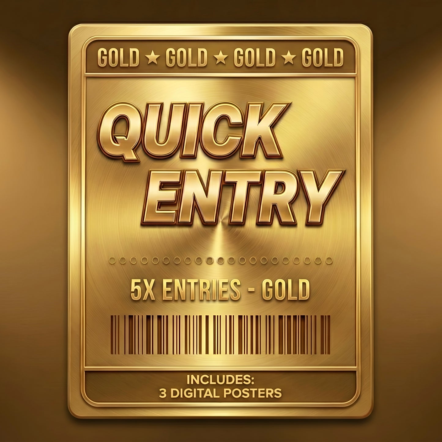 Gold - 3 Digital Posters