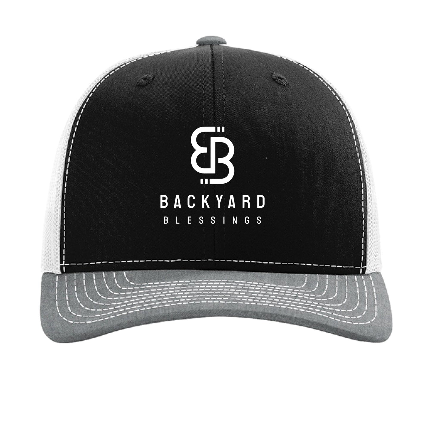 Black/ White/ Heather Grey - FRONT