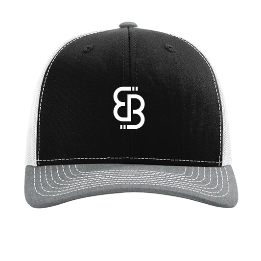 Black/ White/ Heather Grey - FRONT